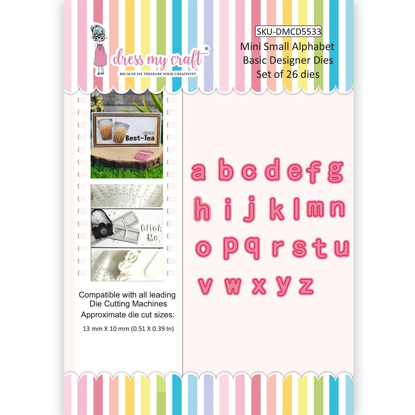 Mini Small Alphabets - Basic Designer Dies