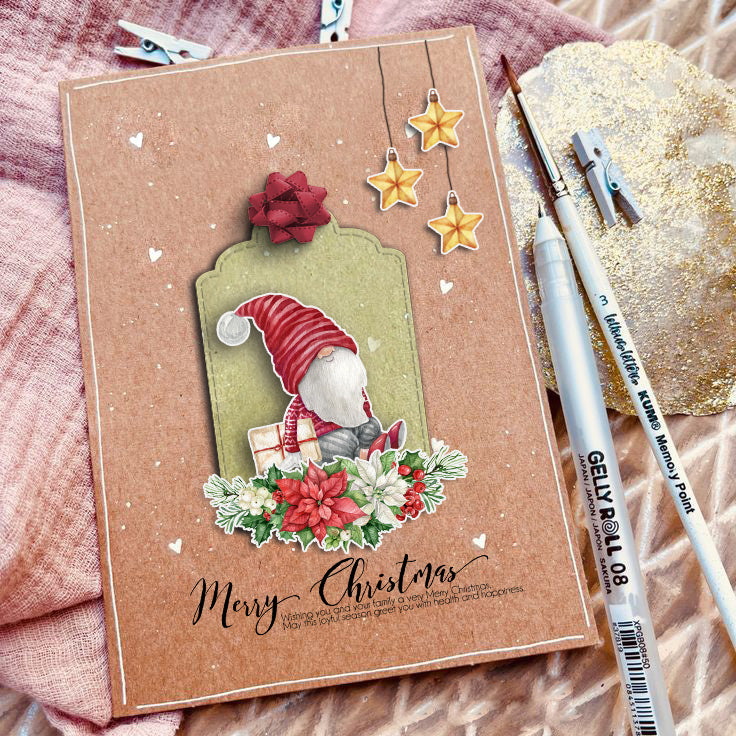 Mini Stitched Tag #3 - Basic Designer Dies