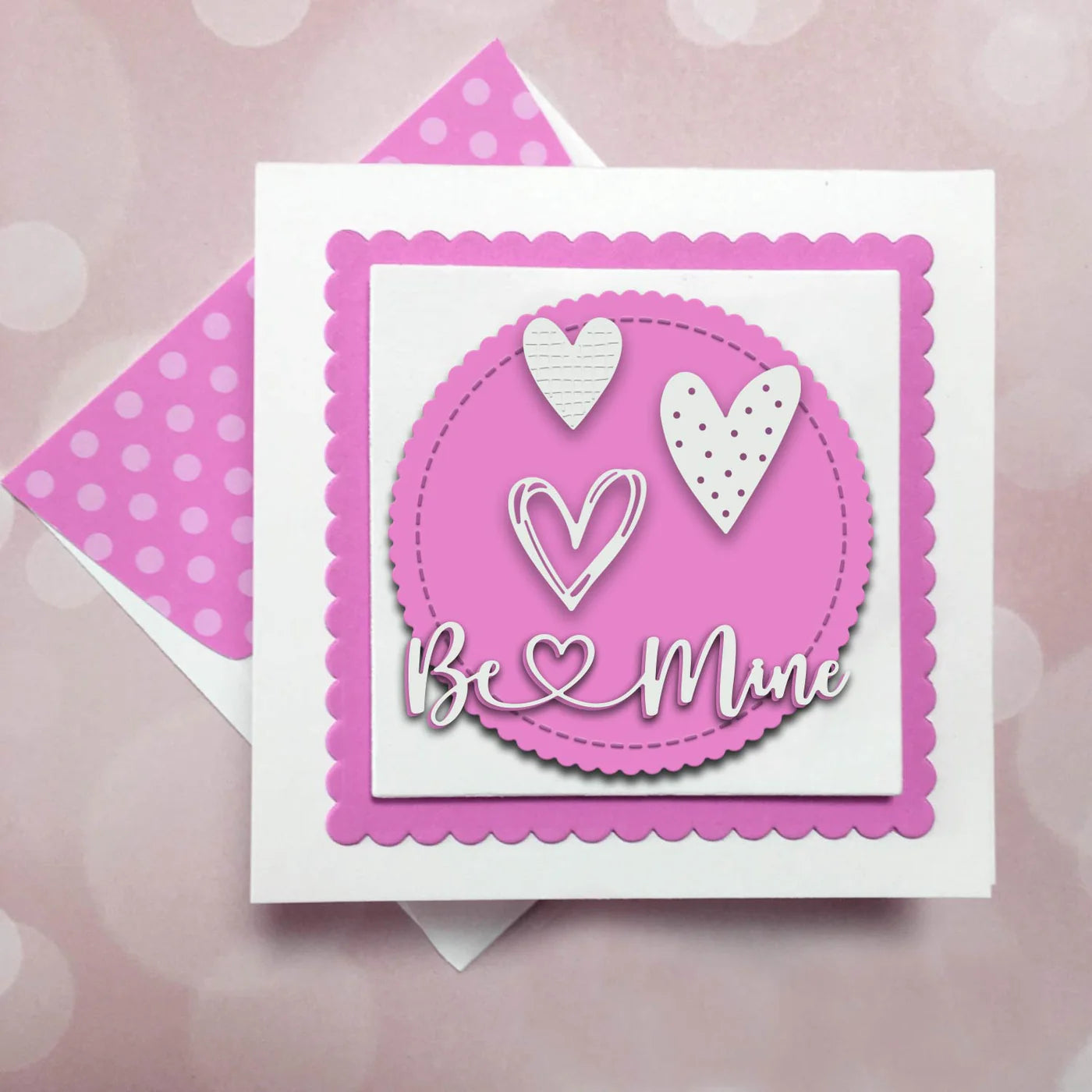 Playful Love Hearts Die - Basic Designer Dies