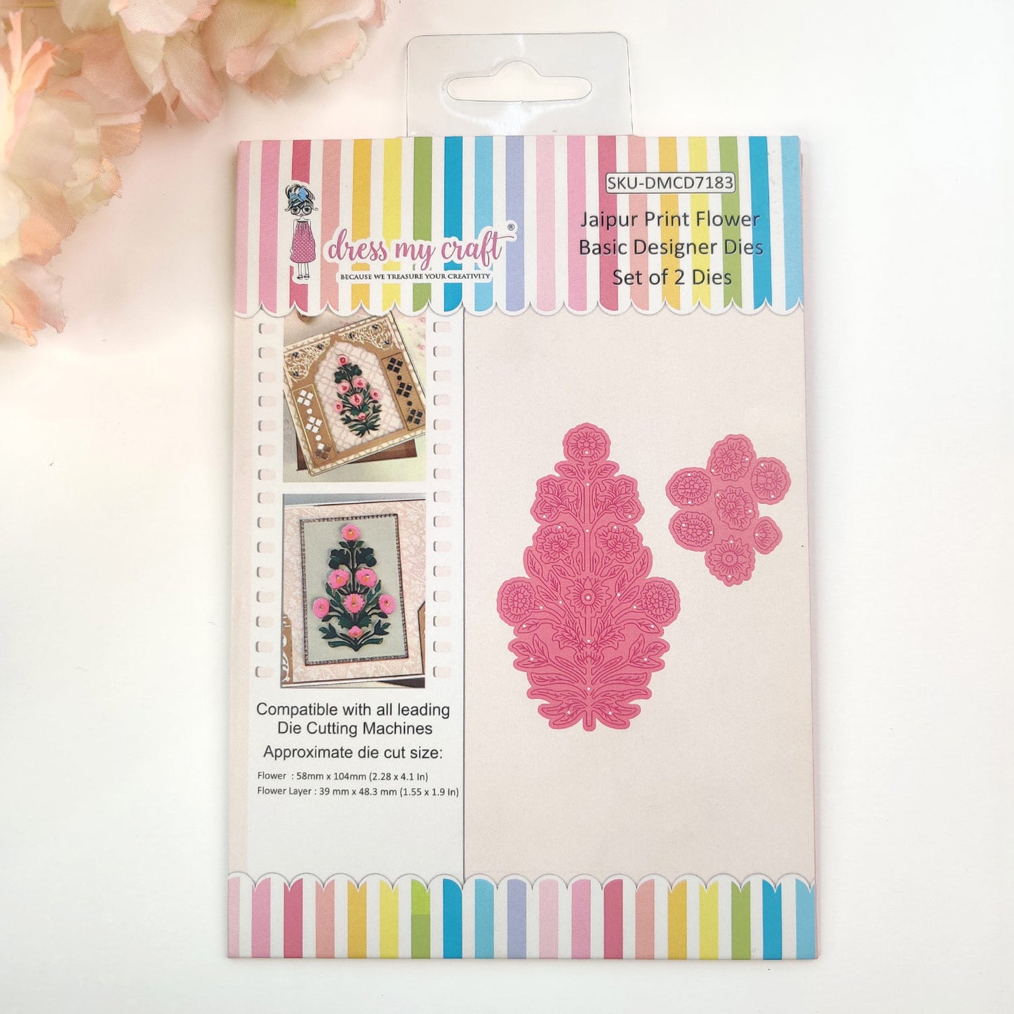 Jaipur Print Flower - Basic Designer Dies