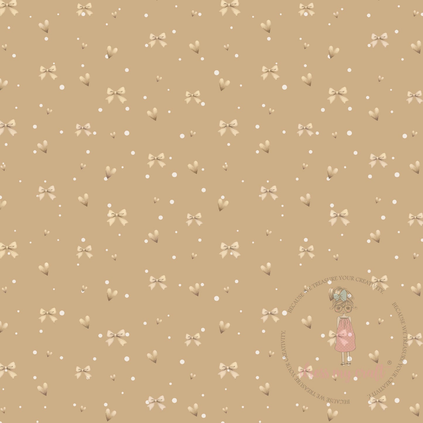 Baby Brown Twinkle Bows Pack Of 10 - 12" x 12" Loose Sheets