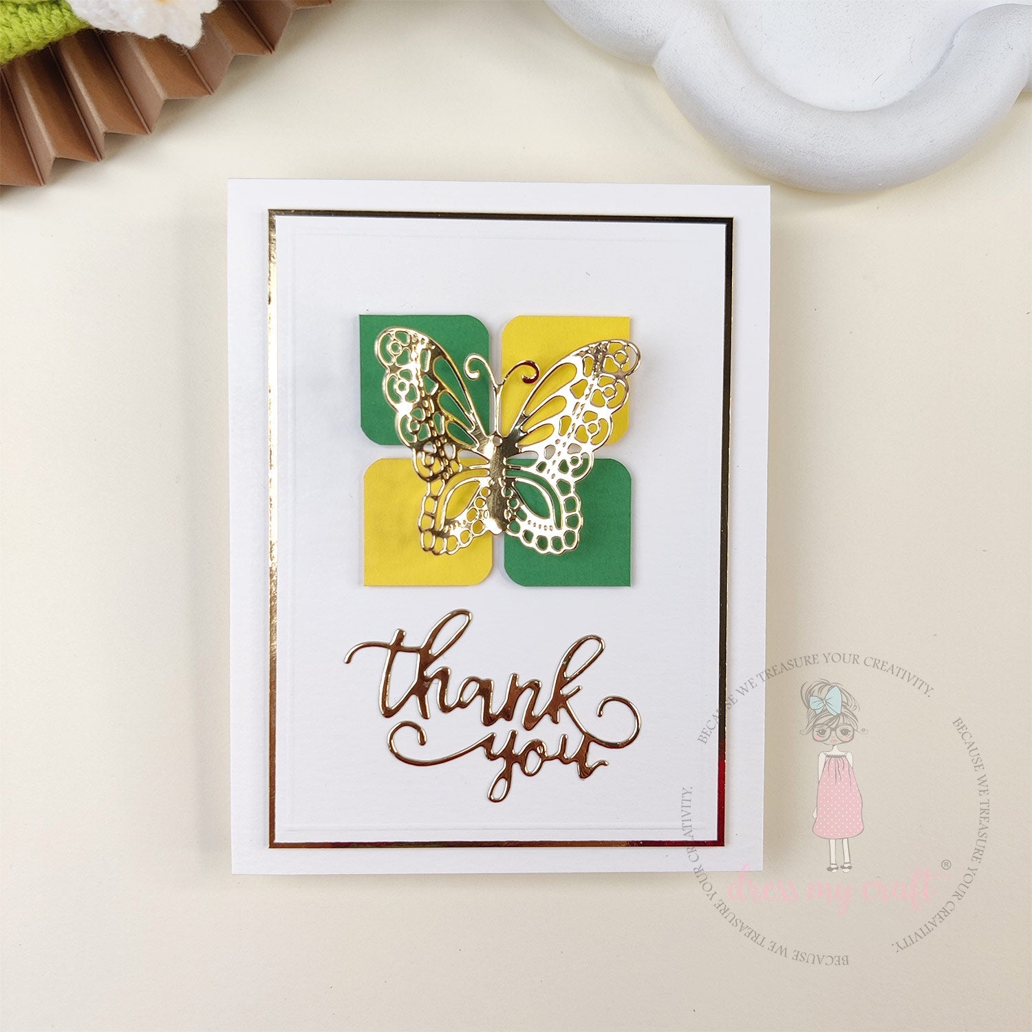 Elegant Butterfly Thank You Card