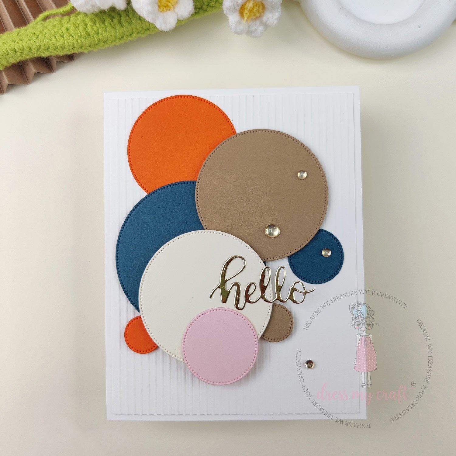 Modern Geometric Hello Card