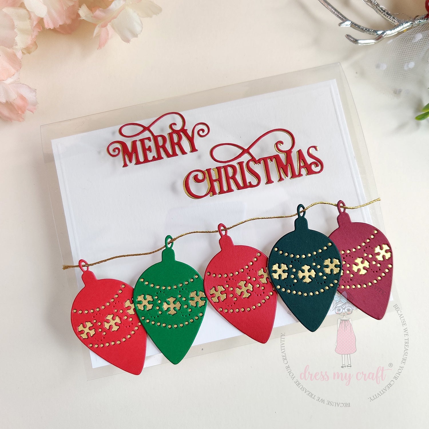Merry Christmas Ornament  Card