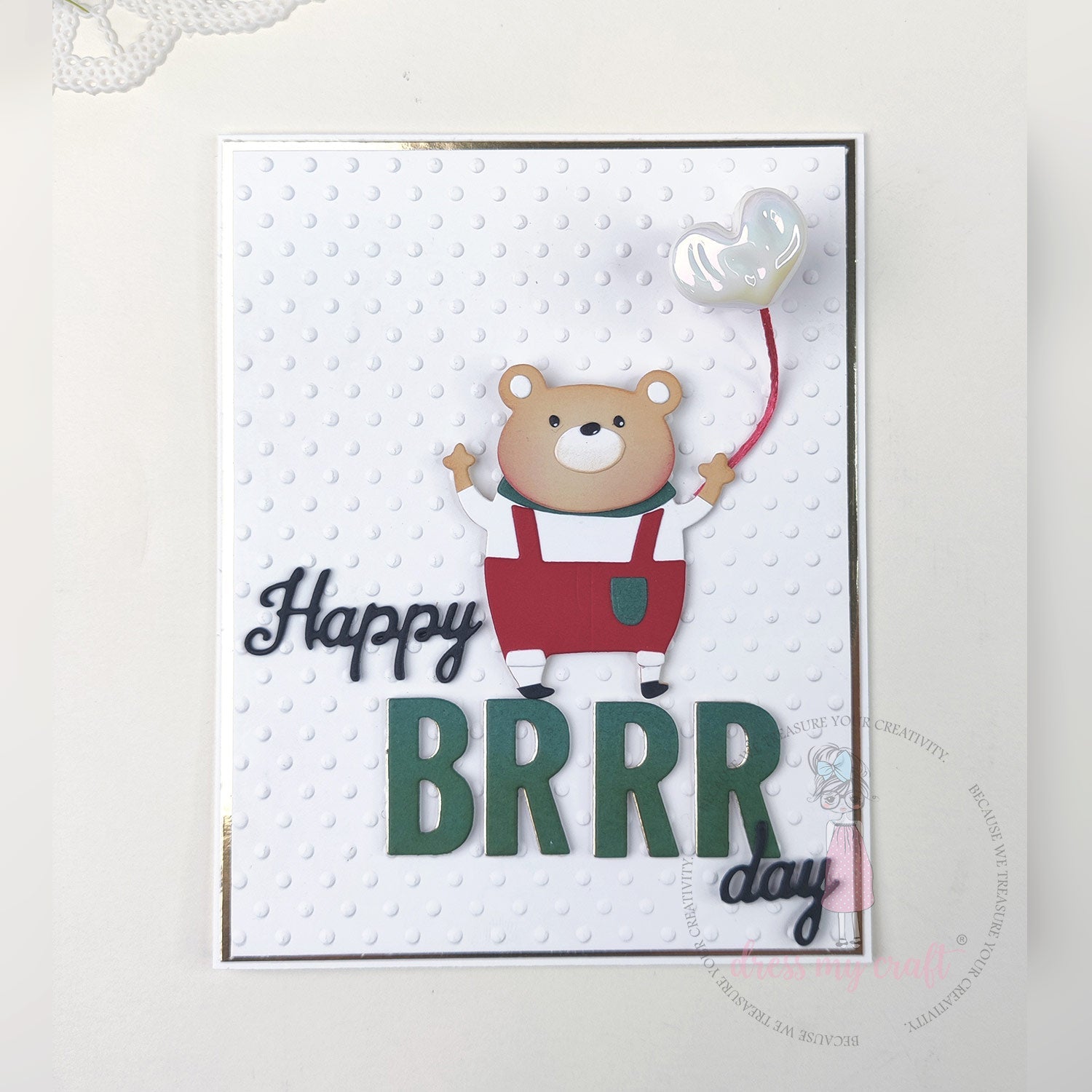 Little Bear Winter Birthday Card
