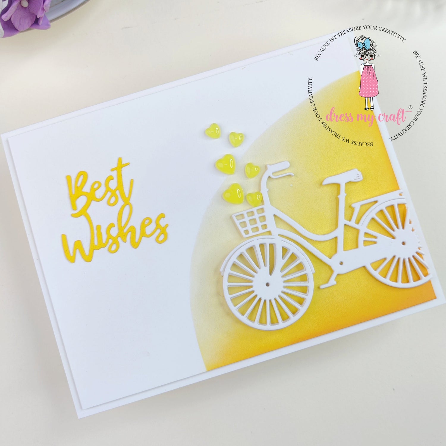 Bicycle Best Wishes Card