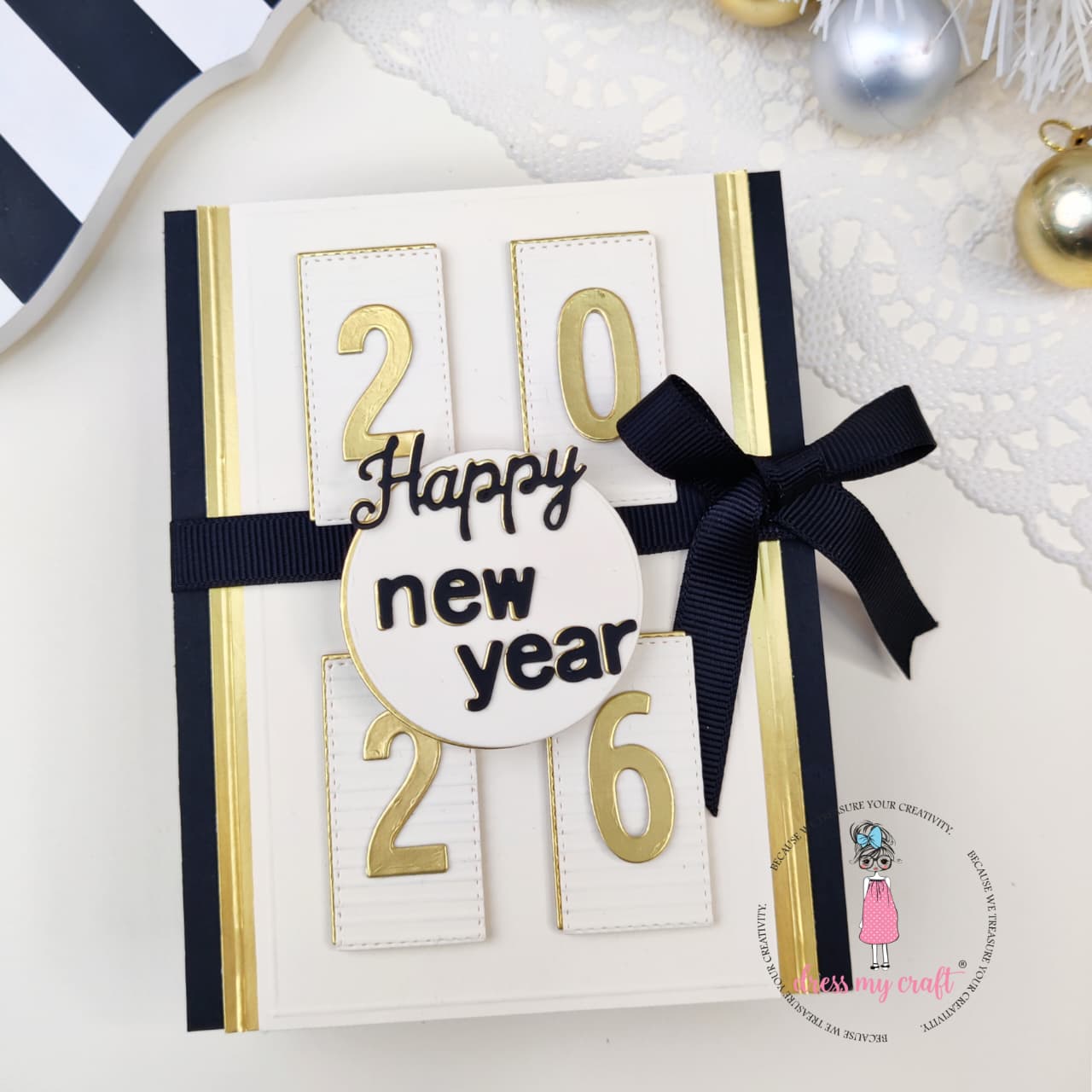 Luxury Elegant Happy New Year Card – 2026