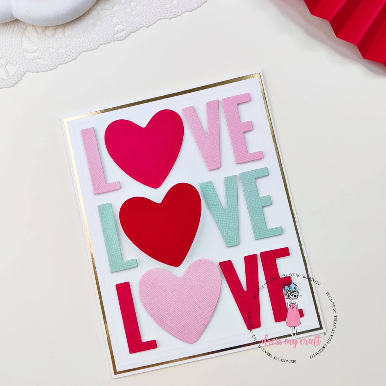 Love – Handmade Heart Card