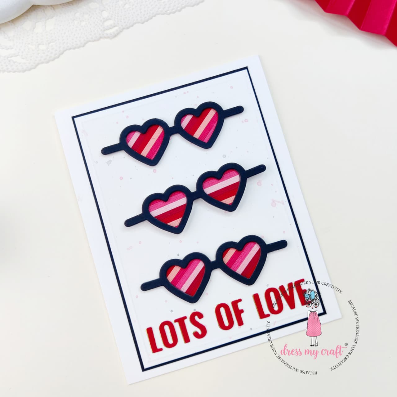 Heart Glasses Love Card