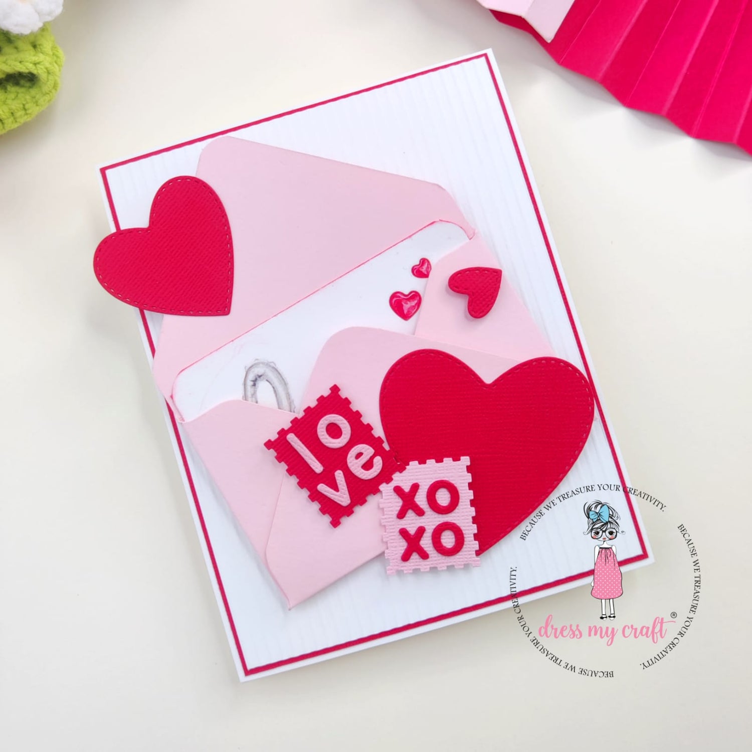 Love Letter” Pocket Valentine Envelope  Card