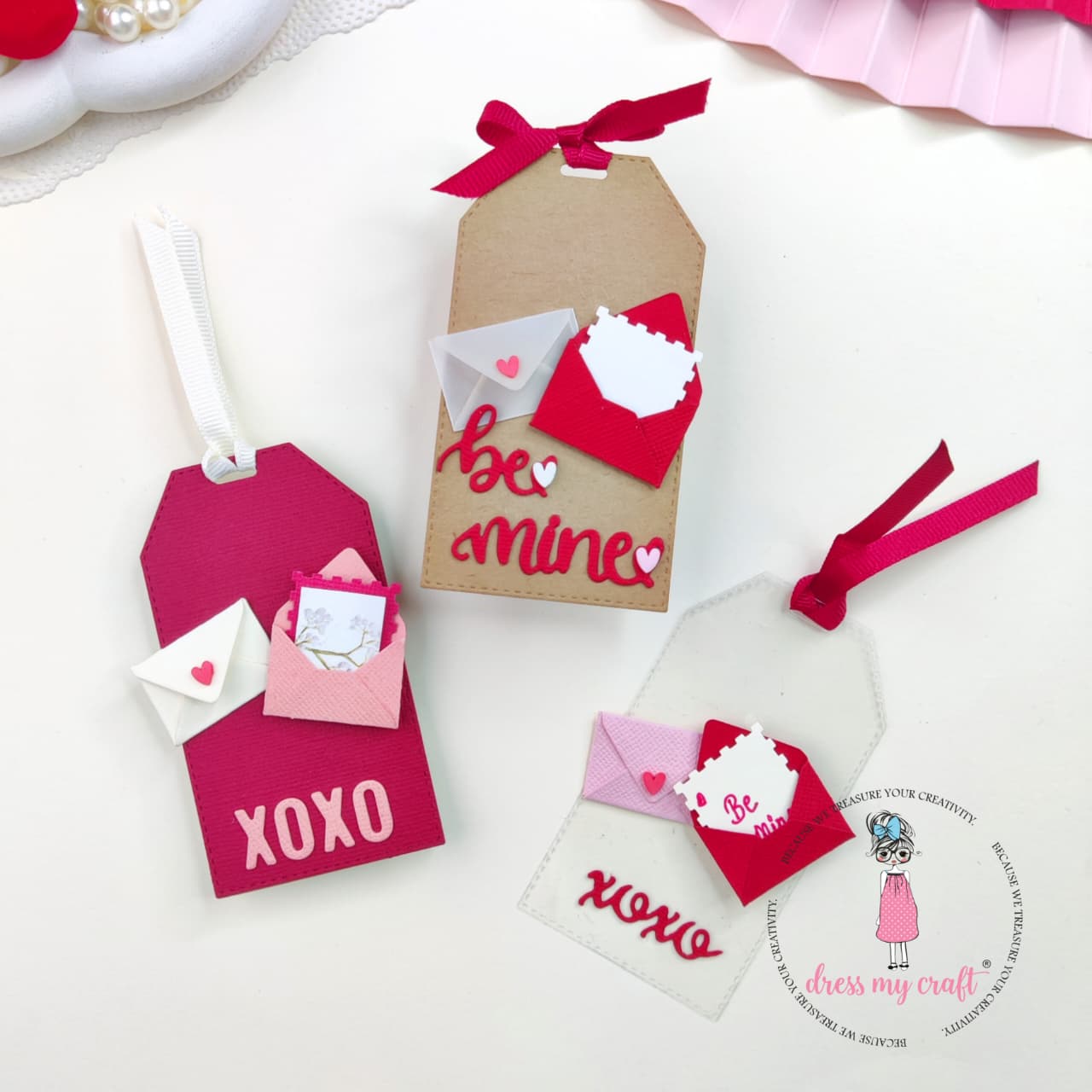 Valentine Love Gift Tags with Mini Envelopes