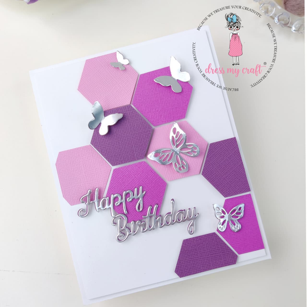 Silver Butterfly Card