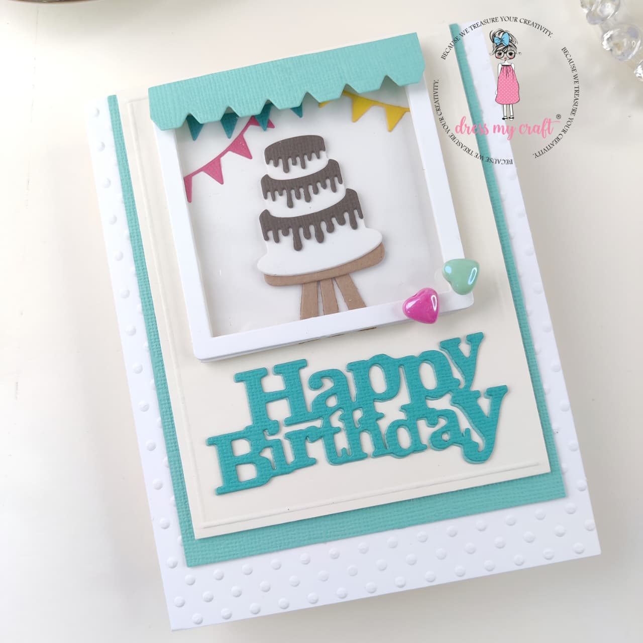 HAPPY BIRTHDAY 3 TIER CAKE
