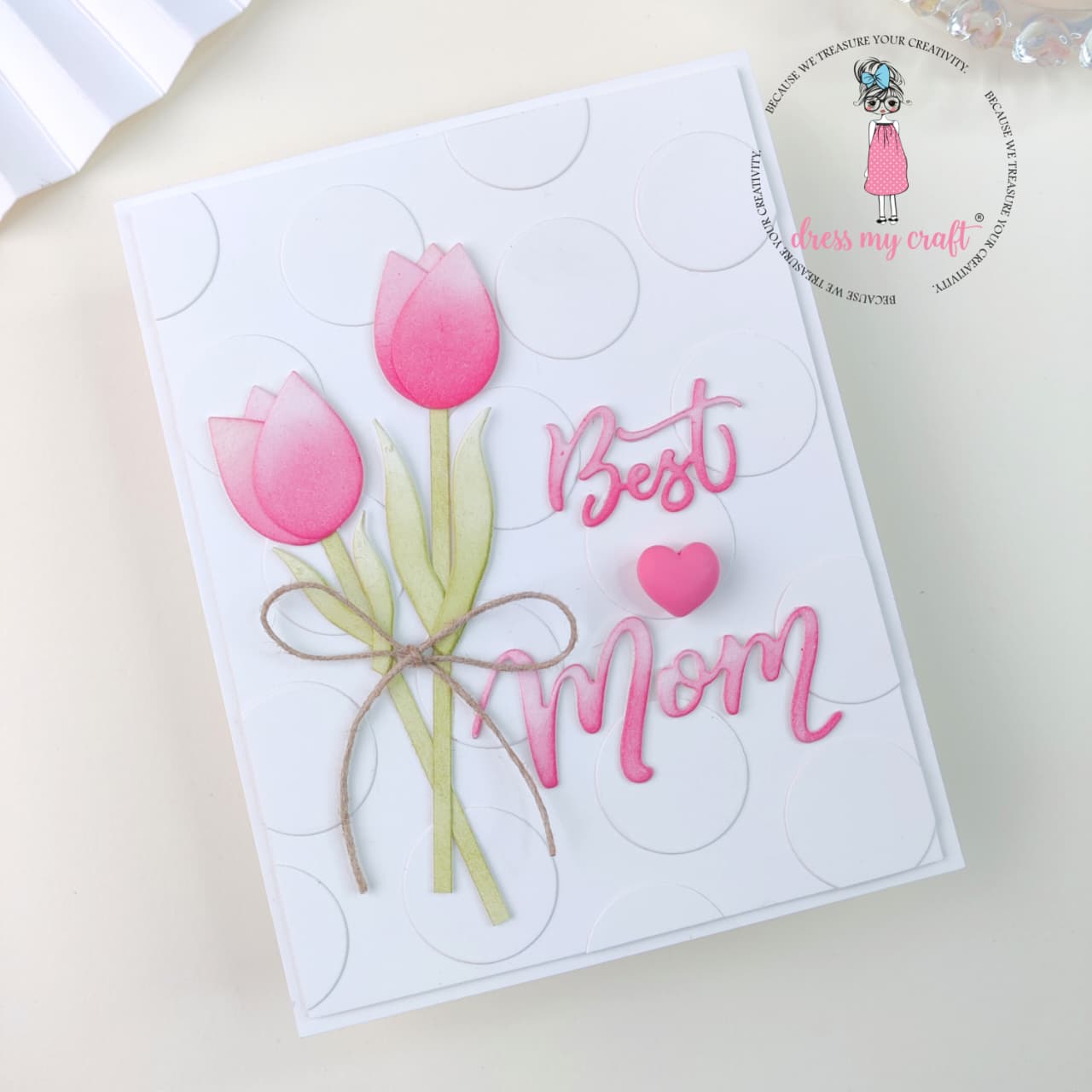 Best Mom Tulip Card