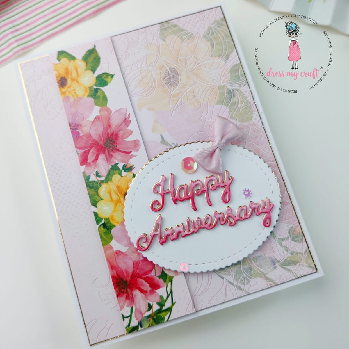 Blush Botanical Happy Anniversary