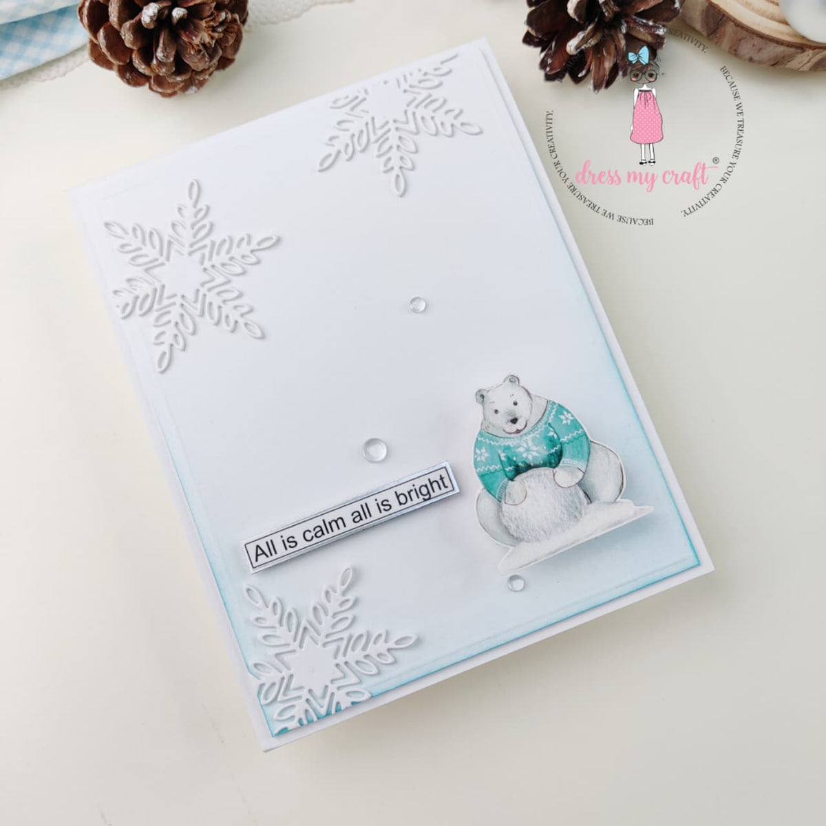 Cozy Bear Holiday Card