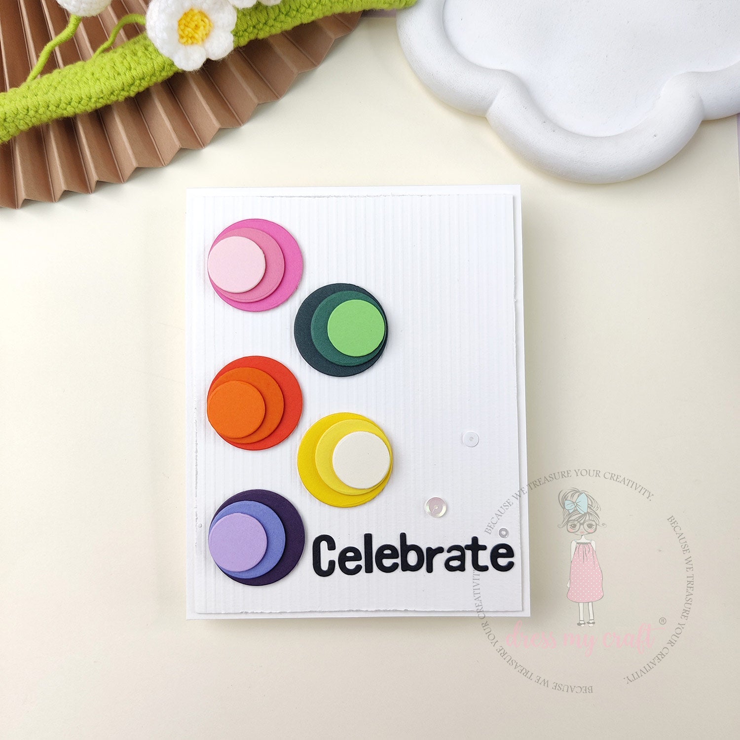 Clean & Colorful Celebrate Card