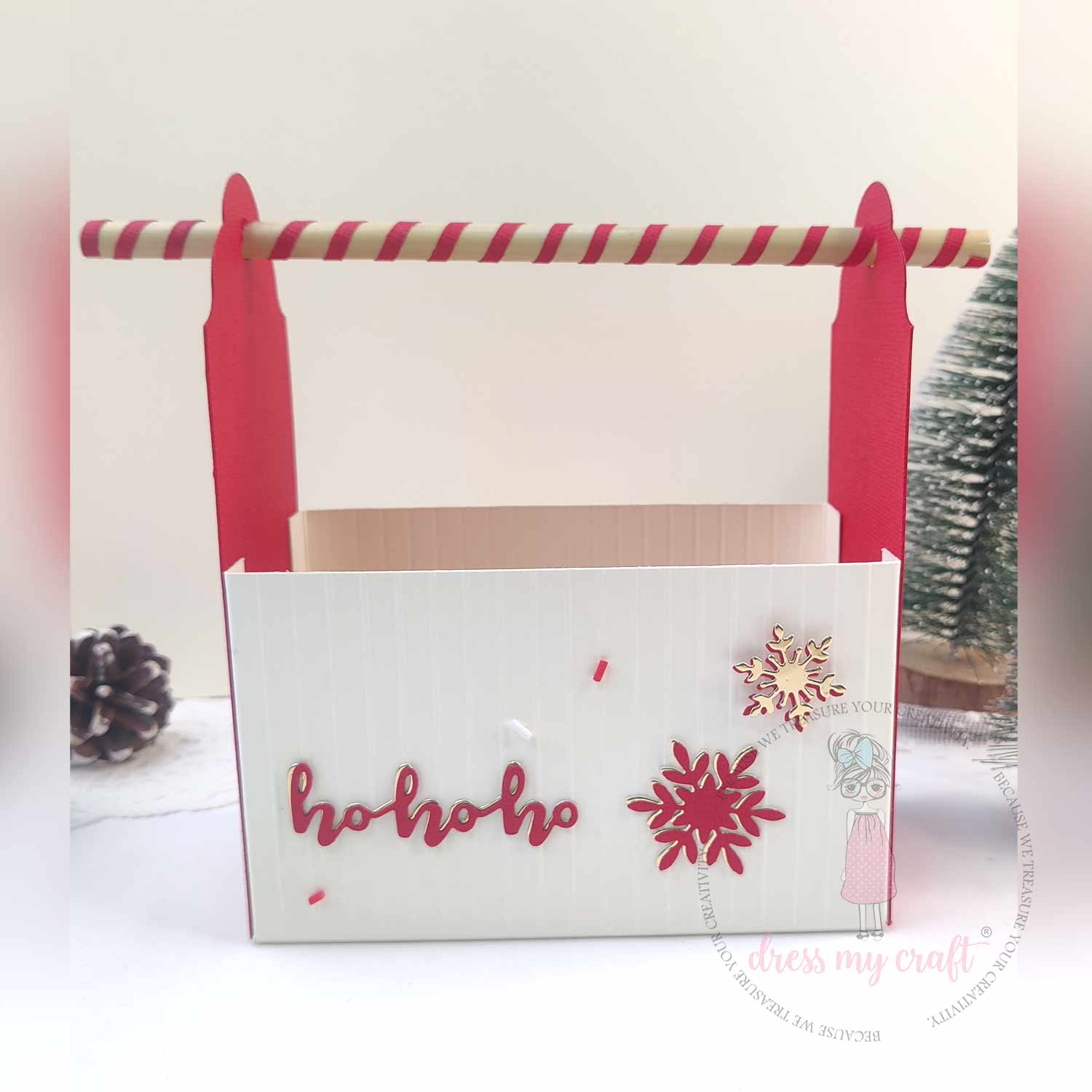 Ho Ho Ho Christmas Handle Gift Box