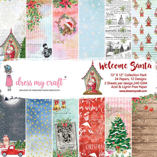 Welcome Santa - 12x12 Paper Pad