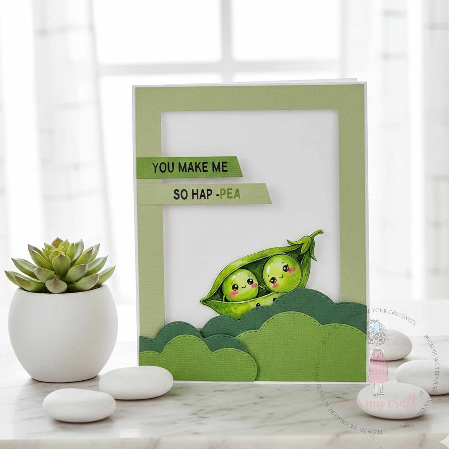 Happy Pea Moments - 3D Waterproof Sticker Sheet