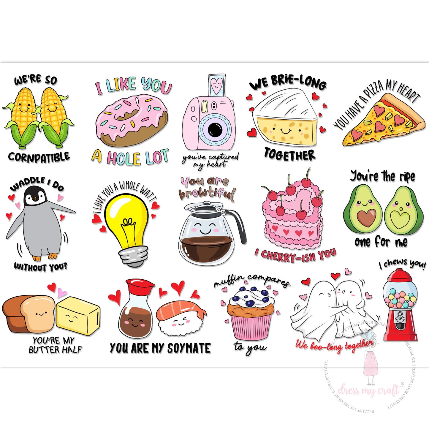 Stick N Peel Stickers -Love Talk