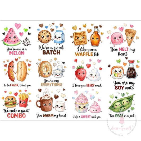 Stick N Peel Stickers -Cute Food Crush