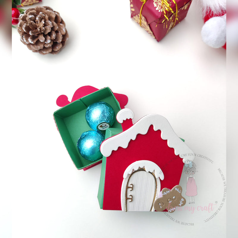 Gingerbread House Christmas Treat Box