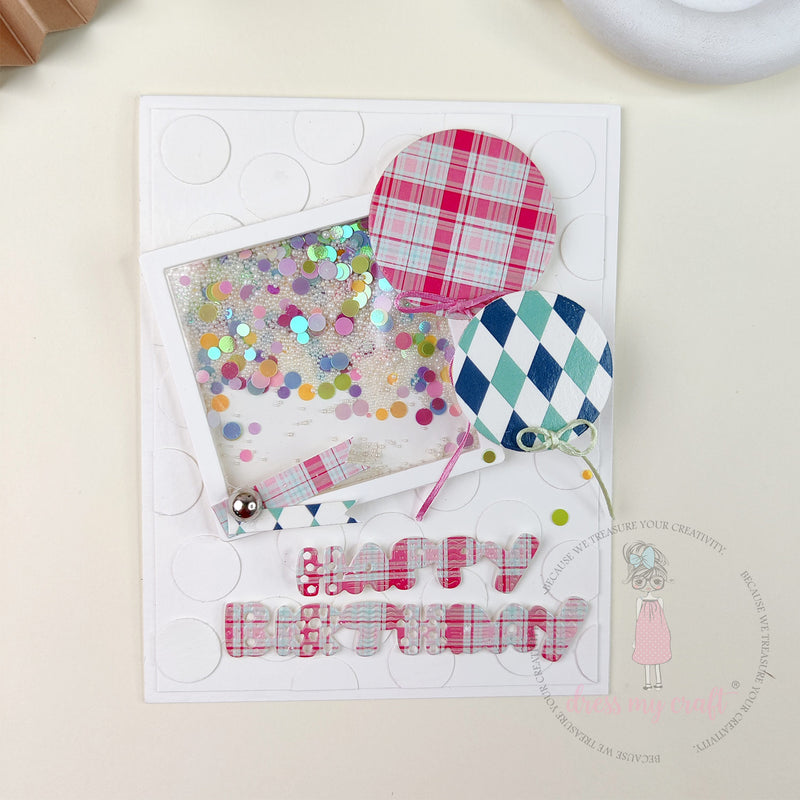 Birthday Balloon Shaker Card