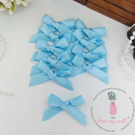 Sky Blue Ribbon Bows