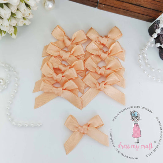 Peach Ribbon Bows