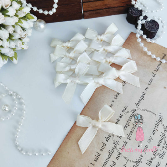 Ivory Ribbon Bows