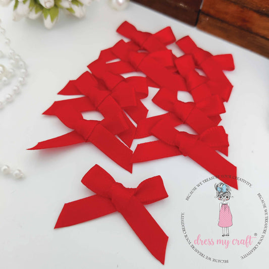 Warm Red Ribbon Bows