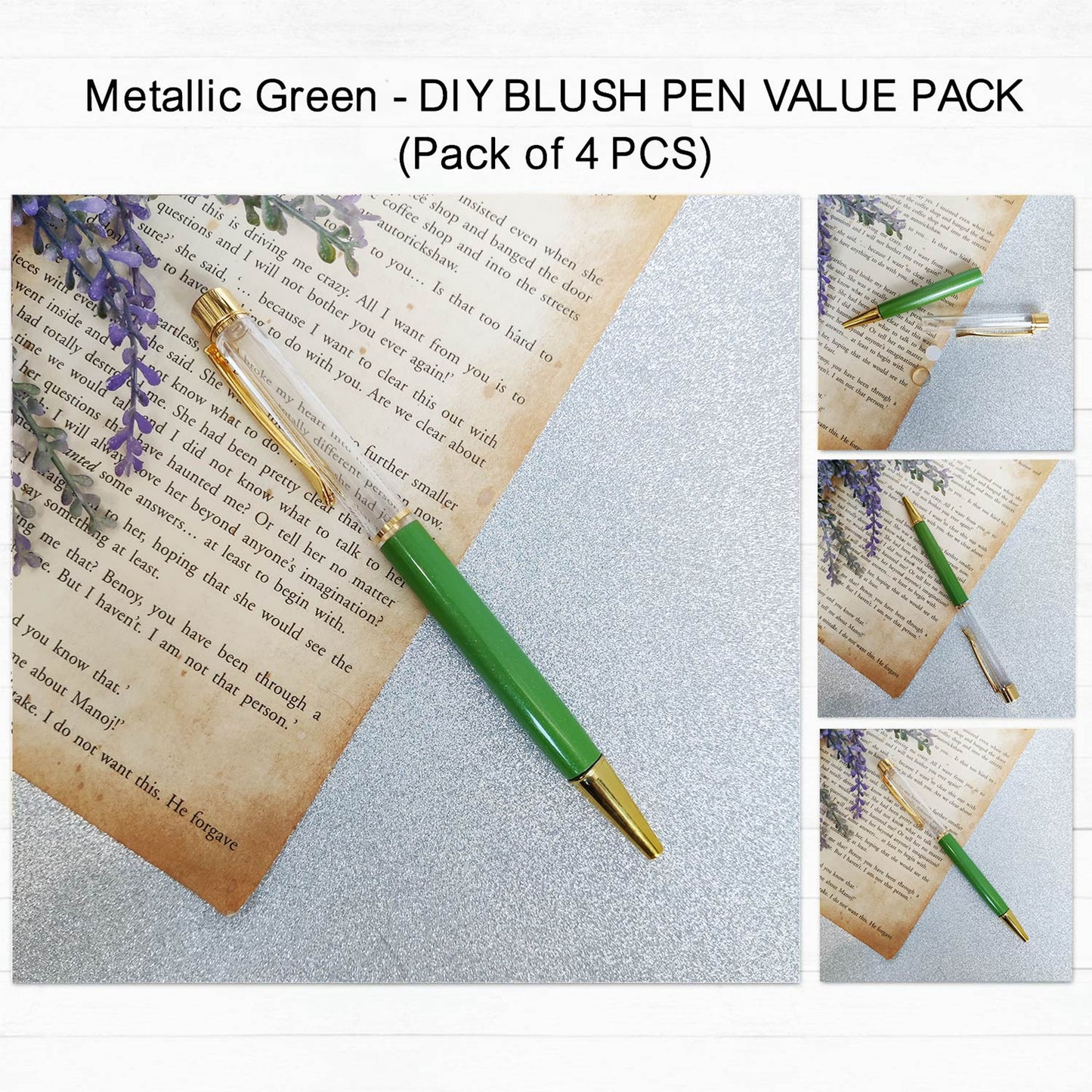 Metallic Green - DIY Blush Pen Value Pack (Pack Of 4 Pcs)