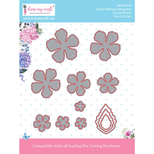 Curved Flower - Flower Making Cutting Dies