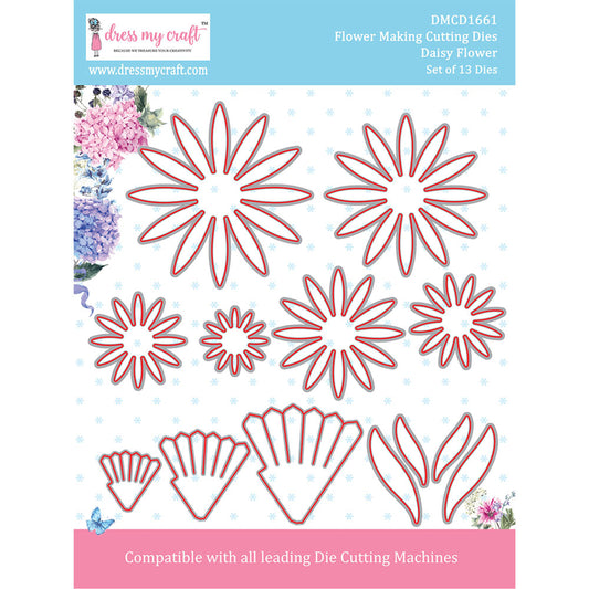 Daisy Flower - Flower Making Cutting Dies