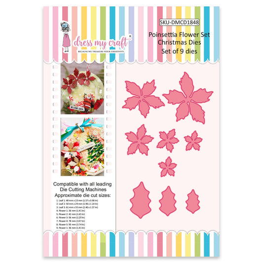 Poinsettia Flower Set - Christmas Dies