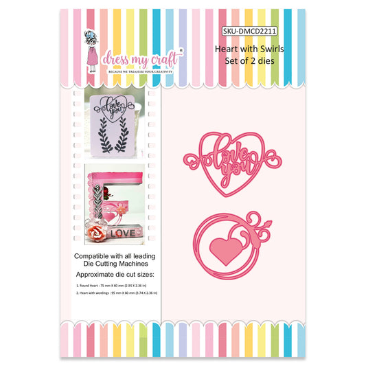Heart with Swirls - Die