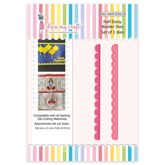 Half Daisy Border Die - Die