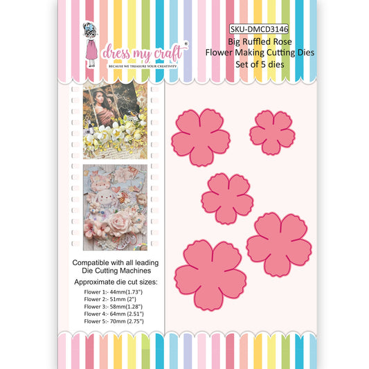 Big Ruffled Rose - Flower Making Cutting Dies