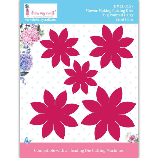 Big Pointed Daisy - Flower Making Cutting Dies