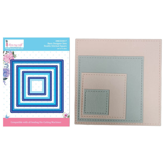 Double Stitched Square - Basic Designer Die