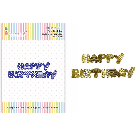 Cute Birthday - Basic Designer Die