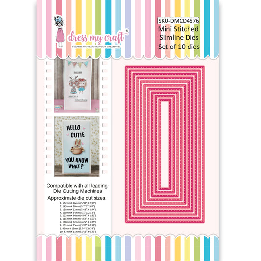 Mini Stitched Slimline Die
