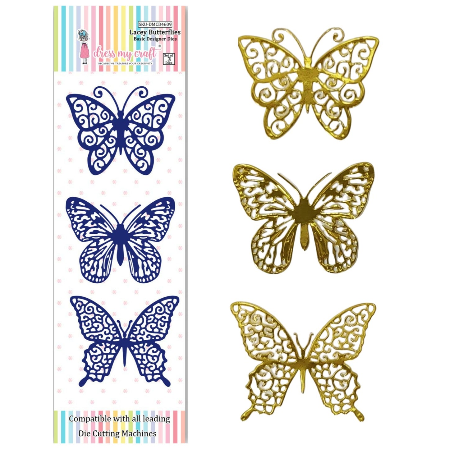 Lacey Butterflies - Basic Designer Die