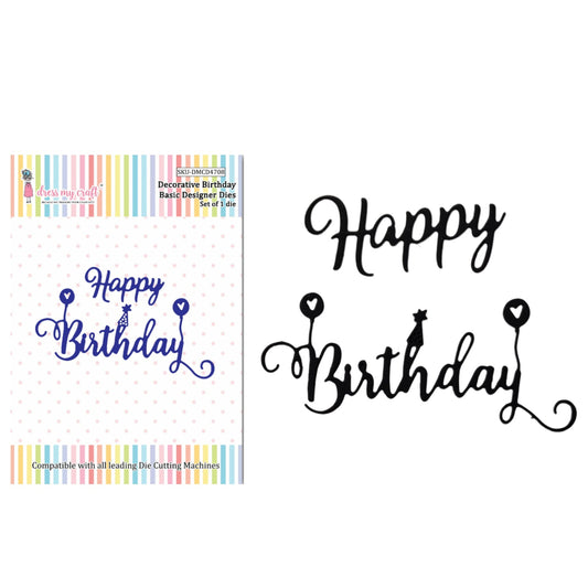 Decorative Birthday - Basic Designer Dies