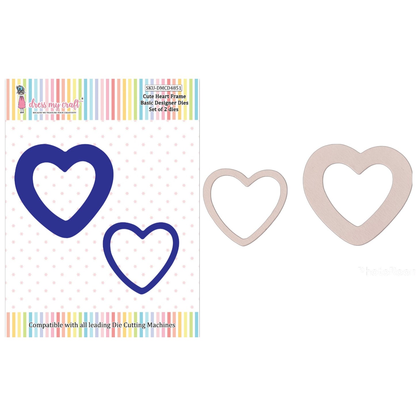 Cute Heart Frame - Basic Designer Dies