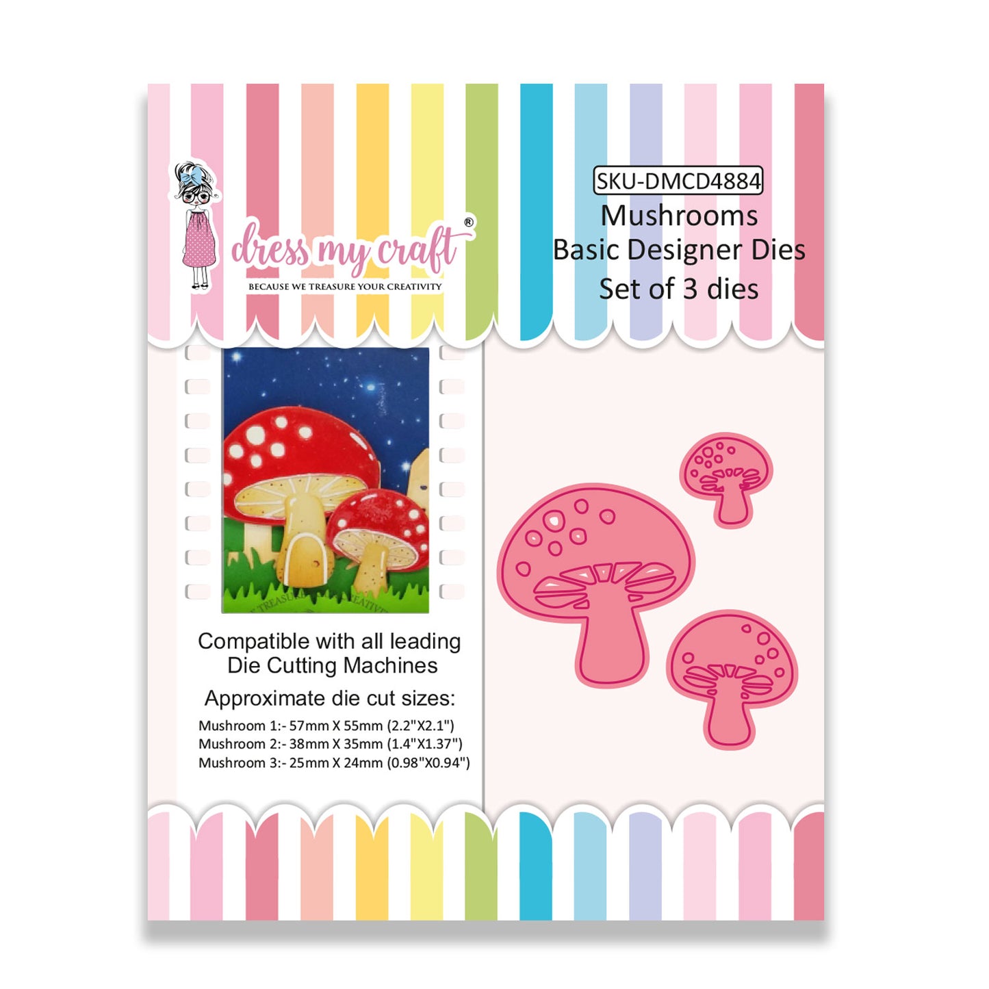 Mushrooms - Basic Designer Dies