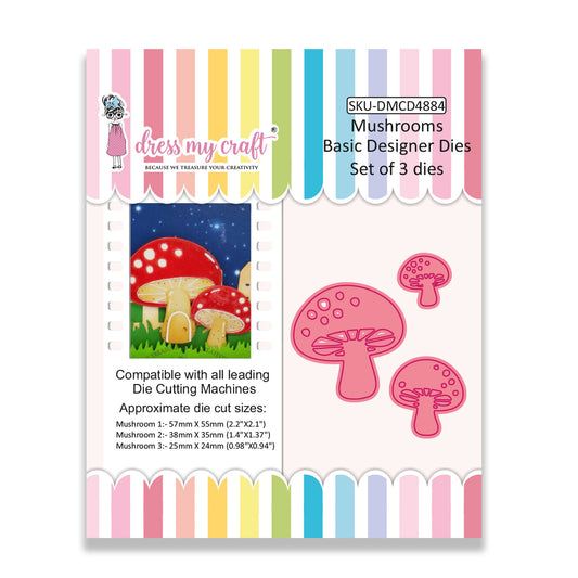 Mushrooms - Basic Designer Dies