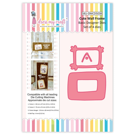 Cute Wall Frame - Basic Designer Dies