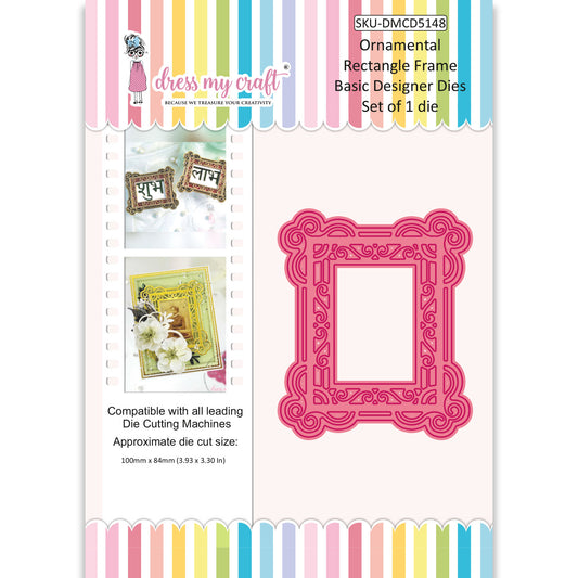 Ornamental Rectangle Frame - Basic Designer Dies